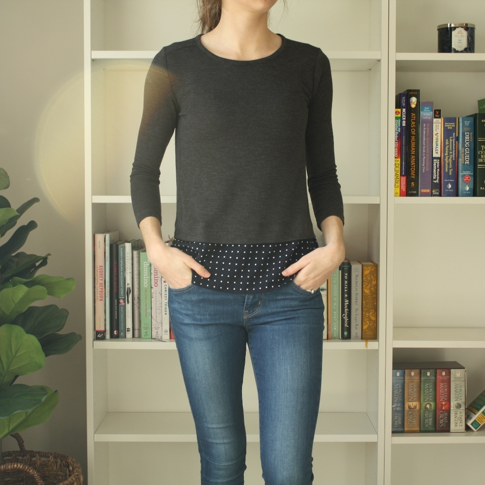 J. Crew Mercantile 3/4 sleeve tee